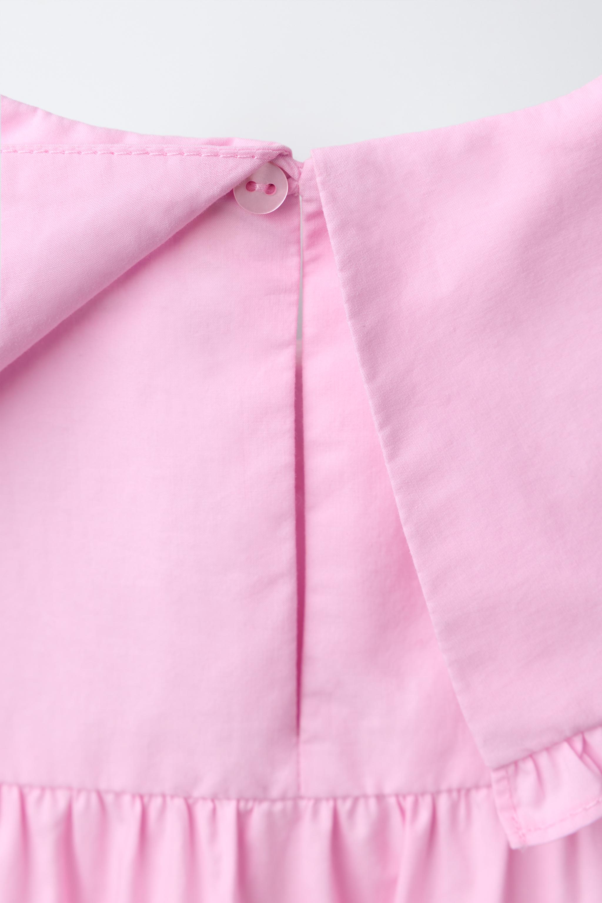 ROBE EN POPELINE AVEC NŒUD